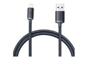 Kabel USB - Baseus Crystal Shine cable USB to Lightning 2.4A 1.2m (black) - CAJY000001