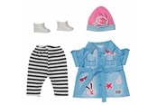Lalki i akcesoria - Baby Born Deluxe Jeans Dress - 835258