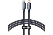 Kabel USB - Baseus Crystal cable USB-C to Lightning 20W PD 1.2m (black) - CAJY000201