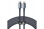 Kabel USB - Baseus Crystal Shine cable USB-C to Lightning 20W PD 2m (black) - CAJY000301