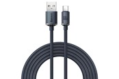 Kabel USB - Baseus Crystal Shine cable USB to USB-C 100W 1.2m (black) - CAJY000401