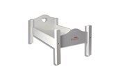 Lalka, mis i akcesoria - Happy Friend Wooden Doll Bed - 504321