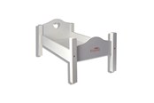 Lalka, miś i akcesoria - Happy Friend Wooden Doll Bed - 504321