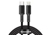 Kabel USB - Baseus High Density Braided Cable Type-C to Lightning PD 20W 2m (Black) - CATLGD-A01