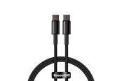 Kabel USB - Baseus Tungsten Gold Cable Type-C to Type-C 100W 2m (black) - CATWJ-A01