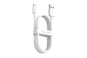 Kabel USB - Baseus Simple Wisdom Data Cable Kit USB to Micro 2.1A (2PCS/Set) 1.5m White - TZCAMZJ-02