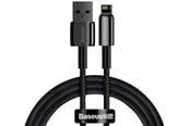 Kabel USB - Baseus Tungsten Gold Cable USB to iP 2.4A 1m (black) - CALWJ-01