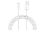 Kabel USB - Baseus Superior Series Cable USB to Lightning 2.4A 0.25m (white) - CALYS-02