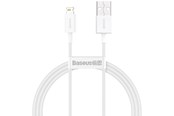 Kabel USB - Baseus Superior Series Cable USB to Lightning 2.4A 1m (white) - CALYS-A02