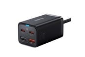 Telefon - Adapter i Ladowarka - Baseus GaN3 Pro 4 Ports Desktop Charger 2x USB-C 2x USB 65W - Black - CCGP040101
