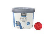 Kreatywne gry - Creall Play It Play Sand Red 750gr. - 03207