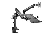 Uchwyt na monitor - Gembird Monitor Arm & Notebook Tray - 2 x monitor 17"-32" & 1 x notebook 15.6" - MA-DA3-02