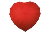 Wolny czas i Podróze - Impliva umbrella heart-shaped 110 cm polyester red - LR-8-8027