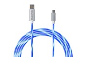 Akcesoria dla graczy - Oniverse MICRO USB CHARGE CABLE WITH LED 2 METERS - Wired - ONICAB1-MICROUSB2-WHT