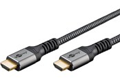 Kabel wyswietlacza - Pro HDMI 2.1 Sleeved - 5m - Black - HDMI2.1SL5