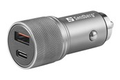 Telefon - Adapter i Ladowarka - Sandberg Car Charger 1xQC3.0+1xUSBC 48W - 441-50