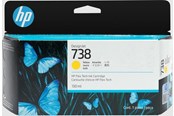 Tusz, toner i material eksploatacyjny - HP 738 / 498N7A - Yellow Ink - 498N7A