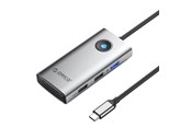 USB hub - ORICO Type-C 5in1 HUB Multifunction Docking Station (grey) USB hub - 5 - USB 3.0 - Szary - PW11-5P-GY-EP