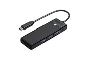 USB hub - ORICO Adapter Hub 4in1 Orico USB A3.0x3+TF/SD3.0x1 USB hub - 4 - USB 3.0 - Czarny - PAPW3AT-C3-015-BK-EP