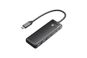 USB hub - ORICO Adapter Hub 4in1 Orico USB A3.0x2 + Type-C3.0x1 + PD100Wx1 USB hub - 4 - USB 3.0 - Czarny - PAPW2AC-C3-015-BK-EP