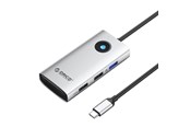 USB hub - ORICO Type-C 5in1 HUB Multifunction Docking Station (silver) USB hub - 5 - USB 3.0 - Srebrny - PW11-5P-SV-EP