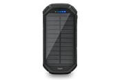 Powerbank - Mikamax QI Solar Powerbank - 20000 mAh - PD 20W - USB-C & Wireless Charging Powerbank - Czarny - 20000 mAh - 05105