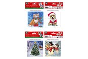 Male prezenty dla dzieci - Grafix Make your own Christmas Cards Diamond Painting 2pcs. (Assorted) - CR8024/GE