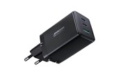 Telefon - Adapter i Ładowarka - Joyroom Charger GaN Ultra 65W 2C1A Cable C-C TCG01 (black) - JR-TCG01