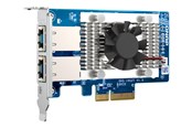 Adapter Sieciowy (karta sieciowa, serwer druku, itp.) - QNAP QXG-10G2T - network adapter - PCIe 3.0 x4 - 100M/1G/2.5G/5G/10 Gigabit Ethernet x 2 - QXG-10G2T
