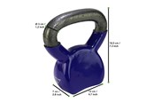 Sport i fitness - Tunturi Vinyl Kettlebell 4 kg. - 14TUSCL345LILLAONE SIZE