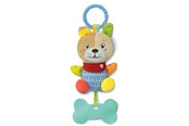 Zabawki dla niemowlat - Clementoni Baby - Plush Rattle Dog - 17785