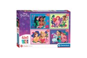 Puzzle - Clementoni Puzzles Disney Princess 4in1 Podłoga - 21517