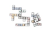 gry-planszowe-karciane-i-kosci - Toi-Toys Domino game on Numbers or Color - 51852A