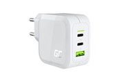 Telefon - Adapter i Ładowarka - Green Cell PowerGaN charger 1x USB-A 2x USB-C 3.25 A - CHARGC08W