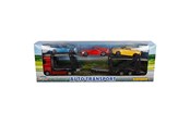 Samochody i pojazdy - 2-Play Traffic 2-Play Die-cast Truck Transporter with Cars 26cm - 541756