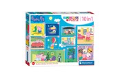 Puzzle - Clementoni Puzzles Peppa Pig 10in1 Podłoga - 20271
