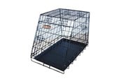 Psy - Active Canis Podróżna samochodowa klatka kątowa dla psa L90 W56 H65 cm Czarna - T6892