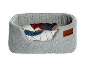 Psy - Danish Design Colour Block Silver Lux Slumber legowisko S - d01920