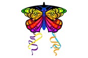 Zabawki na zewnatrz - Kites Ready 2 Fly - Pop-up Mini Nylon Kite Butterfly - EZNY6006