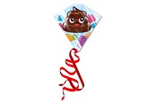 Zabawki na zewnatrz - Kites Ready 2 Fly - Kite Poopface - PL200PO