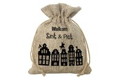 Male prezenty dla dzieci - Folat BV Jute Gift Bag - Welcome Sint & Piet - 65695