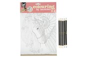 Kreatywne gry - Creative Craft Group Color by Number with 5 colored pencils - CR5006/GE