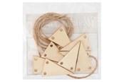 Zabawki drewniane - Lobbes Decorate your Wooden Mini Bunting - 927002