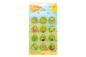 Kreatywne gry - Creative Craft Group 3D Easter Stickers with Glitter 12pcs. - 810028
