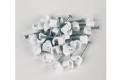 Kable - rózne - Proove Cable clips 5mm 25-pack White - AV9025