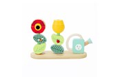 Zabawki dla niemowlat - Classic World Wooden Stacking Puzzle Flower Garden 11 pcs - 20101