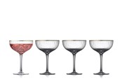 Zastawa stolowa - Lyngby Glas Palermo Cocktail glass 31 cl Gold 4 pcs. - 14634