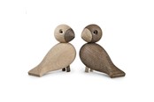 Dekoracje - Kay Bojesen Lovebirds oak/smoked oak 1 Pair - 39204