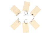Zabawki drewniane - Lobbes Wooden Keychains 6 pcs. - 927019