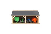 Zabawki drewniane - Kids Globe Farm Shed for Tractors 1:50 - 610047